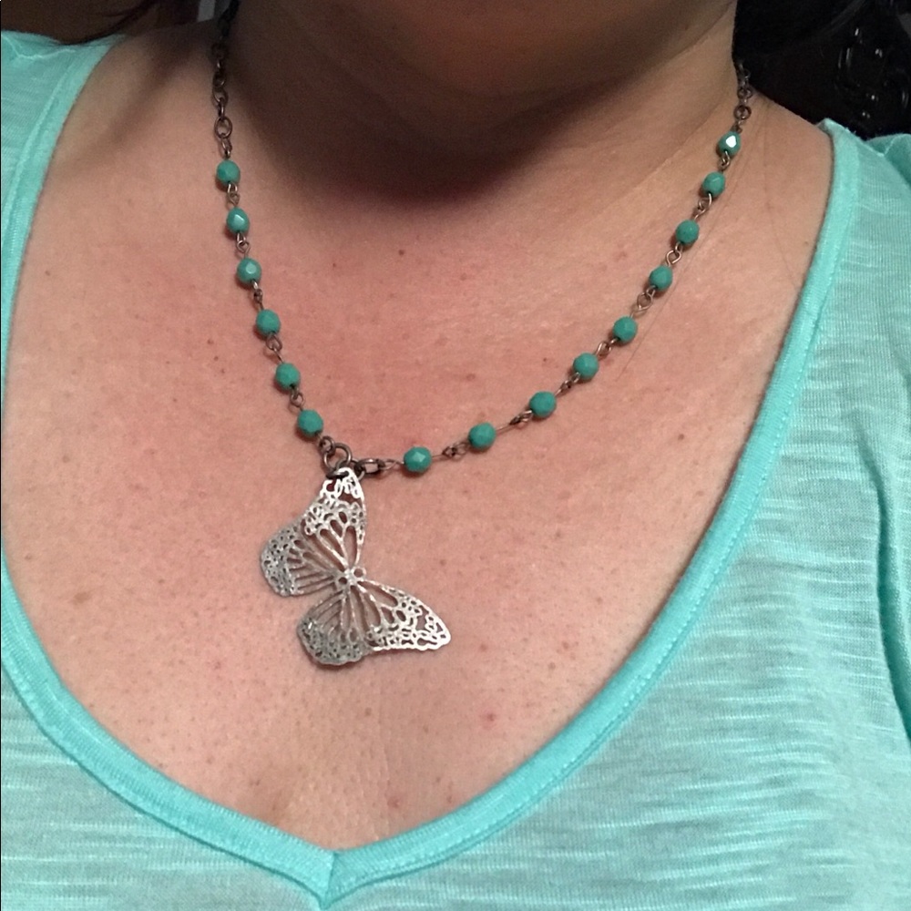 Unique butterfly necklace